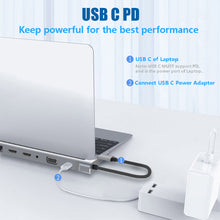 Load image into Gallery viewer, USB C Dock Dual HDMI-compatible VGA USB Hub Adapter Type C Laptop Docking Station For HP Elitebook Dell XPS Lenovo ThinkPad Asus