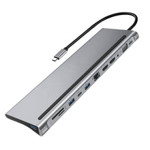 Load image into Gallery viewer, USB C Dock Dual HDMI-compatible VGA USB Hub Adapter Type C Laptop Docking Station For HP Elitebook Dell XPS Lenovo ThinkPad Asus
