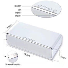 Load image into Gallery viewer, LED Electric Alarm Clock With Wireless Charger Desktop Digital Despertador Thermometer Clock HD Mirror Clock Watch Table Decor