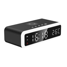 Load image into Gallery viewer, Electric Alarm Clock LED With Wireless Charger Desktop Digital Despertador Thermometer Clock HD Mirror Clock Watch Table Decor