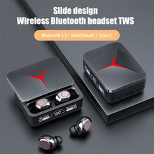 Load image into Gallery viewer, Bluetooth 5.3 Wireless TWS Gaming Headset with Sliding Charging Case HD Call Earbuds Waterproof Stereo Music Earphone