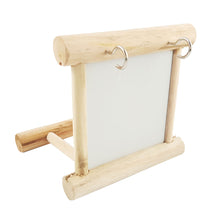Load image into Gallery viewer, Bird Parrots Mirror Wooden Playstand Wooden Bird Perches Playgym Paw Grinding Wood Standing Bar Rack For Parakeet Cockatiel Bird Supplies