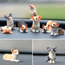 Load image into Gallery viewer, Cute Mini Resin Doll Car Auto Interior Ornament Dashboard Dog Toys Accessories Corgi Decorate Exquisite Puppy Gift Decorations