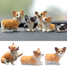 Load image into Gallery viewer, Cute Mini Resin Doll Car Auto Interior Ornament Dashboard Dog Toys Accessories Corgi Decorate Exquisite Puppy Gift Decorations