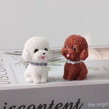 Load image into Gallery viewer, Mni Resin Car Teddy Dog Ornament Figurine Animal Model Home Decor Miniature Garden Decoration Dolls Desktop