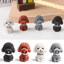 Load image into Gallery viewer, Mni Resin Car Teddy Dog Ornament Figurine Animal Model Home Decor Miniature Garden Decoration Dolls Desktop