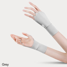 Load image into Gallery viewer, 1Pair Ice Silk Golf Half Finger Glove Sunscreen Breathable Gloves Sun Protector Gloves