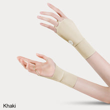 Load image into Gallery viewer, 1Pair Ice Silk Golf Half Finger Glove Sunscreen Breathable Gloves Sun Protector Gloves