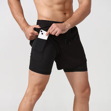 Load image into Gallery viewer, Men Sport Workout Training Bodybuilding Short Pants Men's Running Shorts Quick-drying Fitness Double Layer Shorts