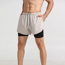 Load image into Gallery viewer, Men Sport Workout Training Bodybuilding Short Pants Men's Running Shorts Quick-drying Fitness Double Layer Shorts