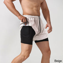 Load image into Gallery viewer, Men Sport Workout Training Bodybuilding Short Pants Men's Running Shorts Quick-drying Fitness Double Layer Shorts