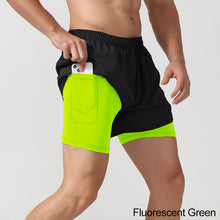 Load image into Gallery viewer, Men Sport Workout Training Bodybuilding Short Pants Men's Running Shorts Quick-drying Fitness Double Layer Shorts