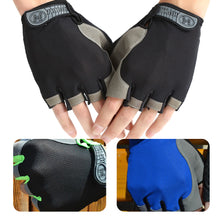 Load image into Gallery viewer, Anti-Slip Half Finger Gym Gloves for Weight Lifting Dumbbell Bodybuilding Women Men Fitness Workout Training Cycling Gloves