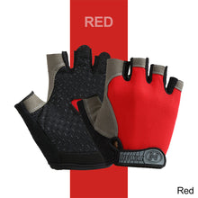 Load image into Gallery viewer, Anti-Slip Half Finger Gym Gloves for Weight Lifting Dumbbell Bodybuilding Women Men Fitness Workout Training Cycling Gloves