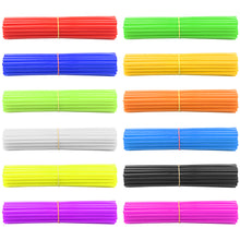 Load image into Gallery viewer, 36Pcs Universal Motorcycle Dirt Bike Wheel Rim Cover Spoke Skins Wrap Tubes Warning Safety Decor Protector for Bicycles Moto
