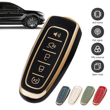 Load image into Gallery viewer, 5 Button TPU Car Key Cover Case for Ford Edge Explorer Escape Focus Taurus Flex for Lincoln MKS MKT MKX MKZ Navigator Key Cover