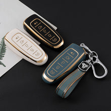 Load image into Gallery viewer, 5 Button TPU Car Key Cover Case for Ford Edge Explorer Escape Focus Taurus Flex for Lincoln MKS MKT MKX MKZ Navigator Key Cover