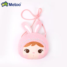 Load image into Gallery viewer, Metoo Jibao Doll Cross Bag Kids Cute Plush Rabbit Sling Bag Girls Fluffy Mini Bag Birthday Gifts Coins Bag
