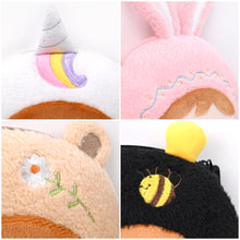Load image into Gallery viewer, Metoo Jibao Doll Cross Bag Kids Cute Plush Rabbit Sling Bag Girls Fluffy Mini Bag Birthday Gifts Coins Bag