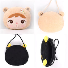 Load image into Gallery viewer, Metoo Jibao Doll Cross Bag Kids Cute Plush Rabbit Sling Bag Girls Fluffy Mini Bag Birthday Gifts Coins Bag