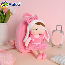 Load image into Gallery viewer, Metoo Angela Doll Backpack Kids Cute Plush Rabbit Shoulder Bag Girls Pink Fluffy School Bag Birthday Christmas Gifts Bag