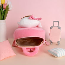 Load image into Gallery viewer, Metoo Angela Doll Backpack Kids Cute Plush Rabbit Shoulder Bag Girls Pink Fluffy School Bag Birthday Christmas Gifts Bag