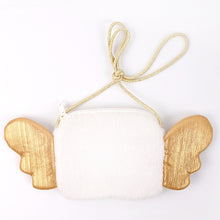 Load image into Gallery viewer, Metoo Angela Angel Wing Cross Bag Kids Cute Glittering Plush Sling Bag with Wings Girls Fluffy Mini Bag Birthday Gifts Coins Bag