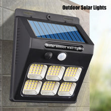 Load image into Gallery viewer, 112LED Upgrade Solar Wall Lights Outdoor Solar Lamp PIR Motion Sensor Solar Powered Sunlight Street Light for Garden Light