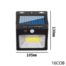 Load image into Gallery viewer, 112LED Upgrade Solar Wall Lights Outdoor Solar Lamp PIR Motion Sensor Solar Powered Sunlight Street Light for Garden Light