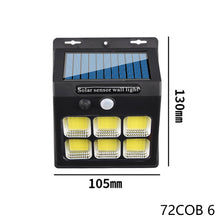 Load image into Gallery viewer, 112LED Upgrade Solar Wall Lights Outdoor Solar Lamp PIR Motion Sensor Solar Powered Sunlight Street Light for Garden Light