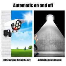 Load image into Gallery viewer, 77 LEDs Outdoor Solar Lights Motion Sensor Security Dummy Camera Solar Lamp Wireless P65 Waterproof Solar Light 3 Modes for Home Garden