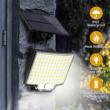 Load image into Gallery viewer, 106LED Outdoor Solar Light Motion Sensor Wall Lights Split Solar Ligts 4 Light Modes IP65 Waterproof Solar Lamp for Home Garden