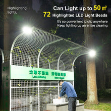 Load image into Gallery viewer, 72LED Clip-on Solar Light Outdoor No Drill Motion Sensor Solar Lamp IP65 Waterproof Camping Light for Fence Deck Wall Camping Tent Patio