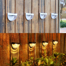 Load image into Gallery viewer, 6LED Garden Decoration Solar Wall Lights Outdoor Waterproof Solar Led Lamp Fence Stair Light Courtyard Street Landscape Garden Decor Wall Lamp