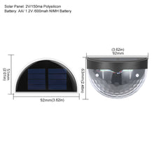 Load image into Gallery viewer, 6LED Garden Decoration Solar Wall Lights Outdoor Waterproof Solar Led Lamp Fence Stair Light Courtyard Street Landscape Garden Decor Wall Lamp