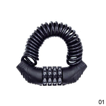 Load image into Gallery viewer, 4 Digit Password Combination Helmet Lock Chain Portable Bike Motorcycle Anti-theft Cable Lock Stitch Motor Part