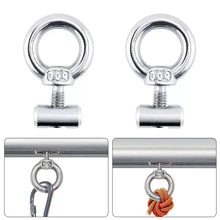Load image into Gallery viewer, 2Pcs RV Caravan Awning Rail Stoppers Stops Motorhome Campervan Silver Stainless Steel M4 Camper Parts