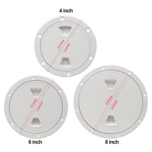 Load image into Gallery viewer, 4/6/8 inch Marine Boat Access Hatch Cover Twist Screw Out Deck Plate Round Inspection Hatch
