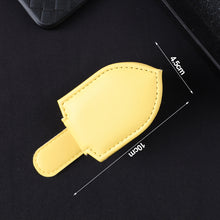 Load image into Gallery viewer, Car Sun Visor Glasses Holder Frame Auto Fastener PU leather Clip Glasses Ticket Document Holder Accessories Automobiles Parts