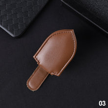 Load image into Gallery viewer, Car Sun Visor Glasses Holder Frame Auto Fastener PU leather Clip Glasses Ticket Document Holder Accessories Automobiles Parts