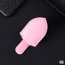 Load image into Gallery viewer, Car Sun Visor Glasses Holder Frame Auto Fastener PU leather Clip Glasses Ticket Document Holder Accessories Automobiles Parts