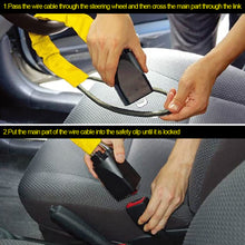 Load image into Gallery viewer, Car Steering Wheel Lock Auto Lock Top Mount Anti Theft Security Lock With 3 Keys Anti-Theft Devices Wheel Lock Steel Strap