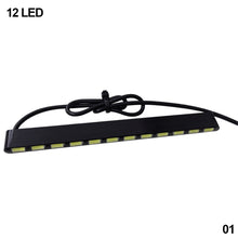 Load image into Gallery viewer, 1Pc Car DRL Daytime Running Lights 7030 Car Daylight Styling SMD Fog Light Led Strip 12/14/18LEDs