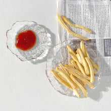 Load image into Gallery viewer, Ins Glacier Glass Plate Small Dish Jewelry Storage Tray Photography Decoration Photo Props Snacks Dessert Storage Tray