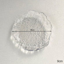 Load image into Gallery viewer, Ins Glacier Glass Plate Small Dish Jewelry Storage Tray Photography Decoration Photo Props Snacks Dessert Storage Tray