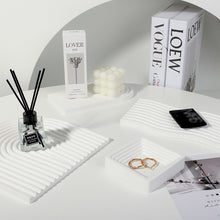 Load image into Gallery viewer, INS Wave Slate Photo Props Background Ornaments Pendulum Props Jewelry Cosmetics Storage Tray Lipsticks Bracelet Shooting Decoration Photography Display Stand