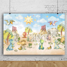 Load image into Gallery viewer, Jungle Safari Baby Birthday Forest Baby newborn Cartoon Portrait Photos Props Fona Photo Session Photo Studio