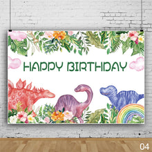 Load image into Gallery viewer, Jungle Safari Baby Birthday Forest Baby newborn Cartoon Portrait Photos Props Fona Photo Session Photo Studio