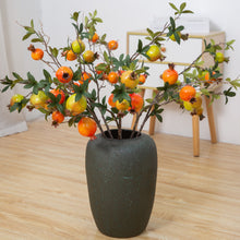 Load image into Gallery viewer, Artificial Floral Branch Pomegranate 5/6 Fruits Fake Flowers Artificial Plant Decorative Flowers Home Decor Wedding Decoration Photo Props