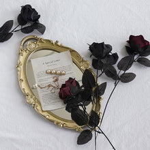Load image into Gallery viewer, Retro Black Simulation Rose Fake Flowers Artificial Plant Decorative Flowers Home Decor Wedding Decoration Photo Props